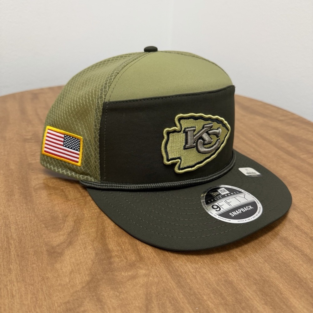 Kansas City Chiefs 2025 NFL‎ Salute to Service New Era 9FIFTY Snapback